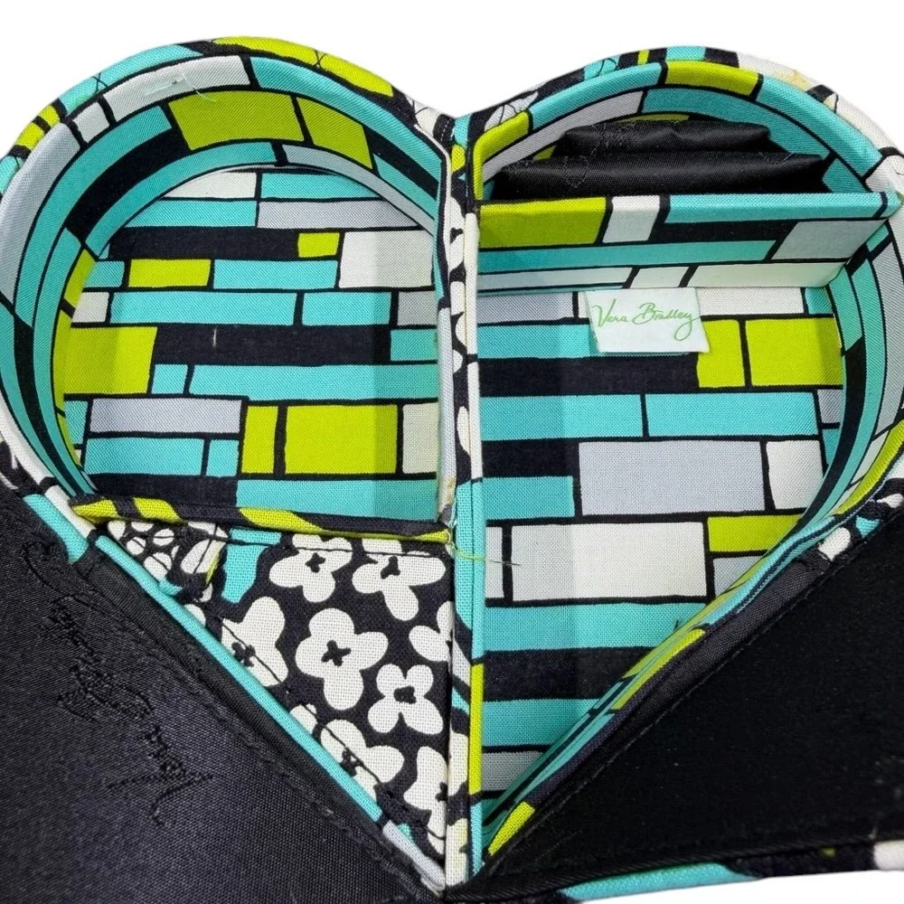 Vera Bradley From My Heart Jewelry Case Island Blooms Heart Travel Organizer NWT